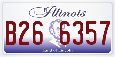 IL license plate B266357