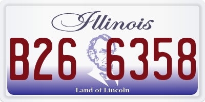 IL license plate B266358