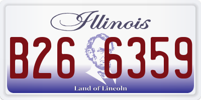 IL license plate B266359