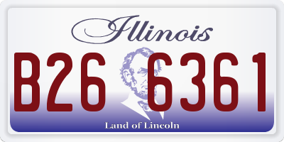 IL license plate B266361