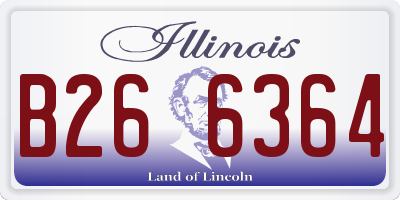IL license plate B266364