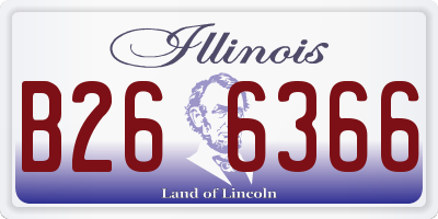 IL license plate B266366