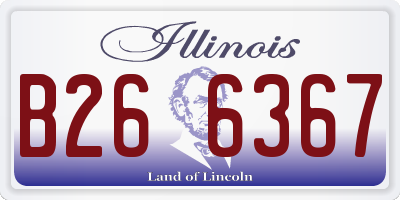 IL license plate B266367