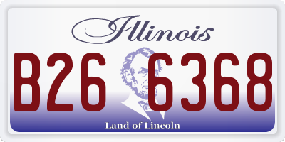 IL license plate B266368