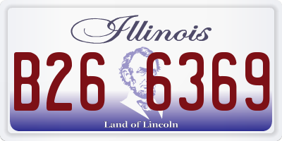 IL license plate B266369