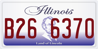 IL license plate B266370