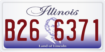 IL license plate B266371