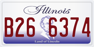 IL license plate B266374