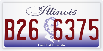 IL license plate B266375