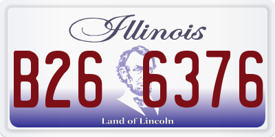 IL license plate B266376