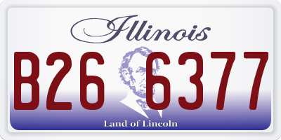 IL license plate B266377