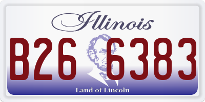 IL license plate B266383