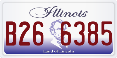 IL license plate B266385