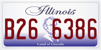 IL license plate B266386