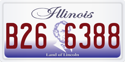 IL license plate B266388