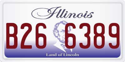 IL license plate B266389