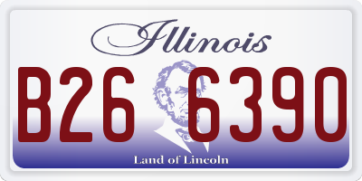 IL license plate B266390