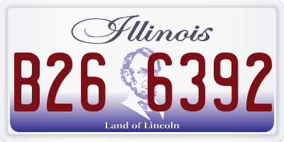 IL license plate B266392