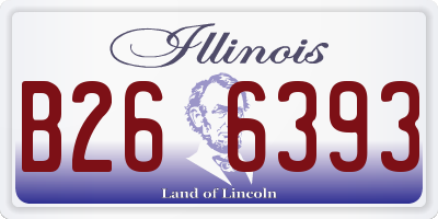 IL license plate B266393