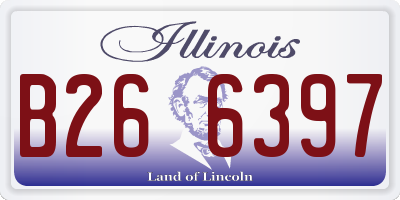 IL license plate B266397