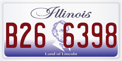 IL license plate B266398