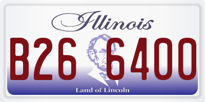 IL license plate B266400