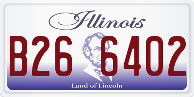 IL license plate B266402
