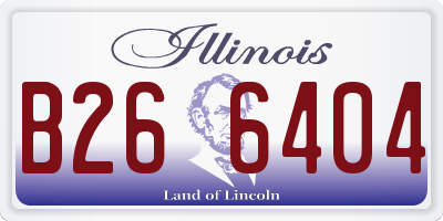 IL license plate B266404