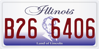 IL license plate B266406