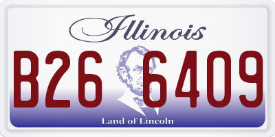 IL license plate B266409
