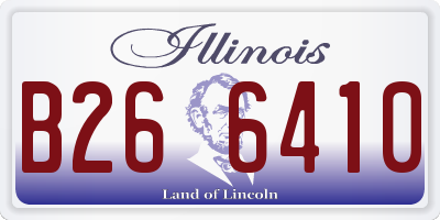 IL license plate B266410