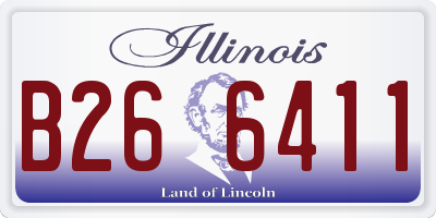 IL license plate B266411