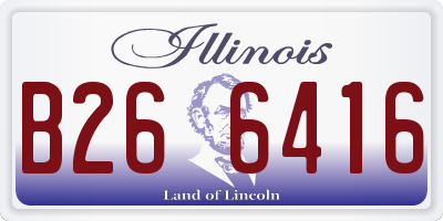 IL license plate B266416