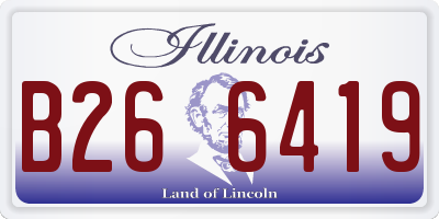 IL license plate B266419