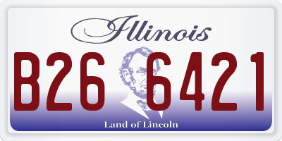 IL license plate B266421