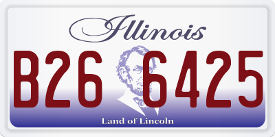 IL license plate B266425