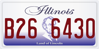 IL license plate B266430