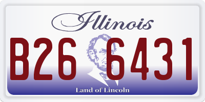 IL license plate B266431