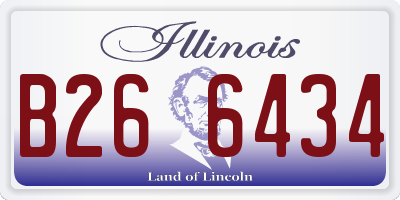 IL license plate B266434