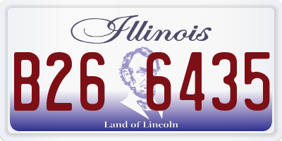 IL license plate B266435