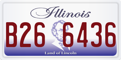 IL license plate B266436
