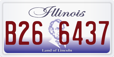 IL license plate B266437