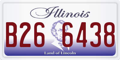 IL license plate B266438