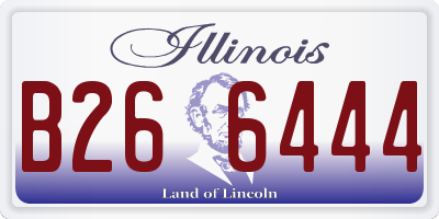 IL license plate B266444