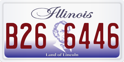IL license plate B266446
