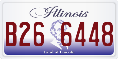 IL license plate B266448