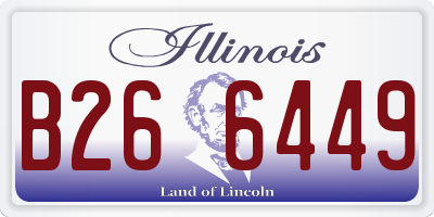 IL license plate B266449