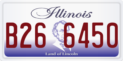 IL license plate B266450