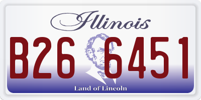 IL license plate B266451