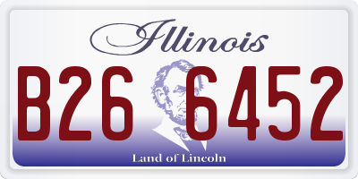 IL license plate B266452